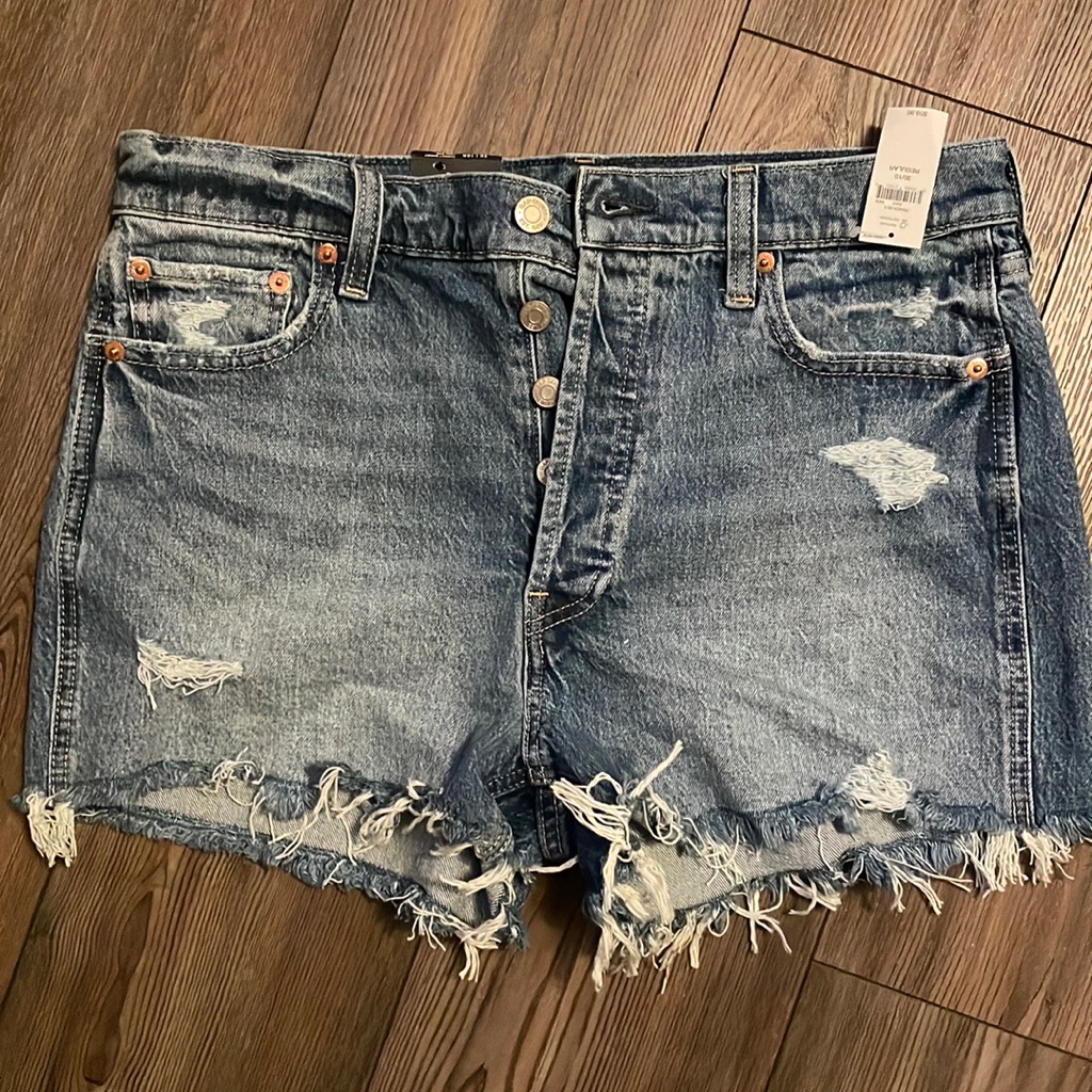 Nwt Gap Jean Shorts Sz 10 High Rise 30 Waist